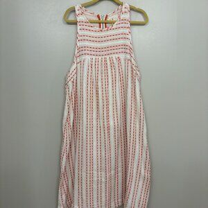 Lou & Grey Embroidered Polka Dot Sleeveless Dress